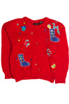 Vintage Red Ugly Christmas Sweater 62638
