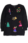 Vintage Black Ugly Christmas Sweater 62646