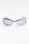 Oval Thick Frame Sunglasses