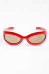 Oval Thick Frame Sunglasses