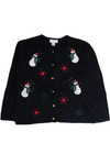 Vintage Black Ugly Christmas Cardigan 62661