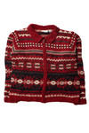 Vintage Croft & Barrow Fair Isle Zip Sweater (1990s)