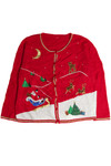 Vintage Red Ugly Christmas Cardigan 62682