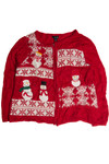 Vintage Red Ugly Christmas Cardigan 62685