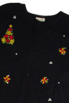 Vintage Black Ugly Christmas Cardigan 62687