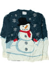 Snowman With 3-D Nose Ugly Christmas Pullover 61678