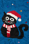 Festive Cat Ugly Christmas Pullover 61686
