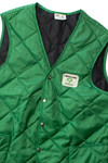 Vintage Green Land O'Lakes Quilted Work Vest (1980s)