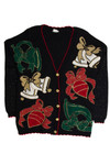 Vintage Black Ugly Christmas Cardigan 62719