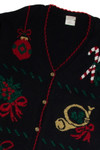 Vintage Black Ugly Christmas Cardigan 62731