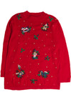 Vintage Red Ugly Christmas Sweater 62757