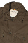Olive Button Up Shirt Jacket