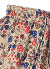 Red & Blue Mushroom Floral Cargo Pants