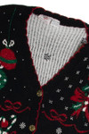 Vintage Black Ugly Christmas Cardigan 62785