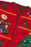 Vintage Red Ugly Christmas Cardigan 62794