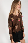 Reindeer Pals Distressed Sweater