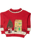 Vintage Carolers In Holiday Town Ugly Christmas Sweater 61733