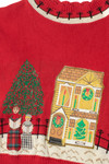 Vintage Carolers In Holiday Town Ugly Christmas Sweater 61733