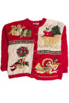 Vintage Red Ugly Christmas Cardigan 62815