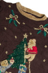 Vintage Brown Ugly Christmas Sweater 62818