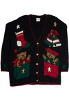 Vintage Black Ugly Christmas Cardigan 62835