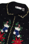 Vintage Black Ugly Christmas Cardigan 62842