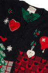 Vintage Black Ugly Christmas Cardigan 62844