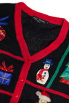 Vintage Black Ugly Christmas Cardigan 62845