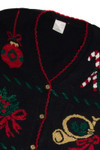 Vintage Black Ugly Christmas Cardigan 62871