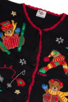 Vintage Black Ugly Christmas Cardigan 62873