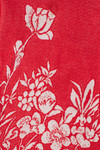 Vintage Red Floral 80s Sweater Dress