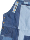 Lightweight Denim Patchwork Overalls