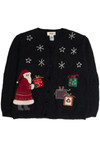 Vintage Black Ugly Christmas Cardigan 62877