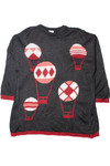 Vintage Hot Air Balloon 80s Sweater