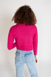 Fuchsia Fair Isle Turtleneck Sweater