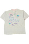 Vintage "Busch Gardens" Embossed Cat Print T-Shirt