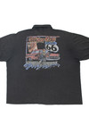 Vintage Distressed "Get Your Kicks" Route 66 Home Depot Polo T-Shirt