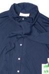 Vintage Navy Neck Tie Fire Islander Button Up Shirt