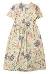 Vintage Kathie Lee Floral Pleated Dress (1990s)