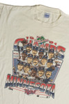 Vintage Minnesota Twins World Series 1991 Caricatures T-Shirt