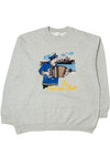 Vintage "Marine Club" Sailor Embroidered Graphic Sweatshirt