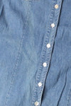 Vintage Real Comfort Stitch Detail Denim Button Front Dress