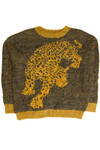 Recycled Cheetah 80s Style Sweater