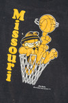 Vintage Distressed Garfield Missouri Basketball Single Stitch T-Shirt