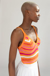 Striped Crochet Tank Top