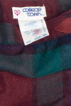 Vintage Plaid Wool Midi Skirt (80s) 688