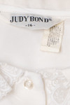 Vintage White Lacey Collar Judy Bond Top