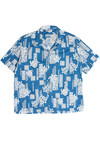 Vintage Pacific Legends Blue Turtle Hawaiian Shirt