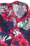 Vintage Jogal Red Flower Hawaiian Shirt