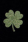 Rhinestone Shamrock Mesh Tee